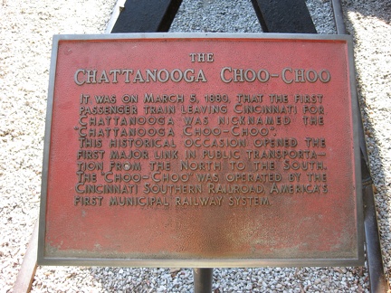 Chattanooga Choo Choo Sign